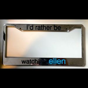 Ellen License Plate Cover